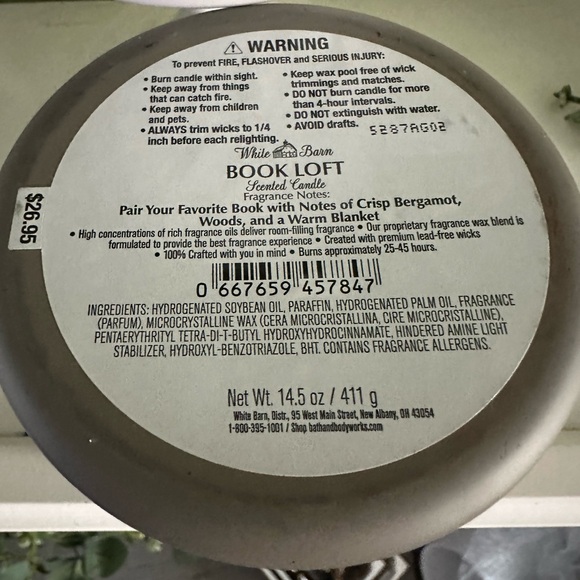 White Barn Book Loft Candle in Taupe - Picture 4 of 4